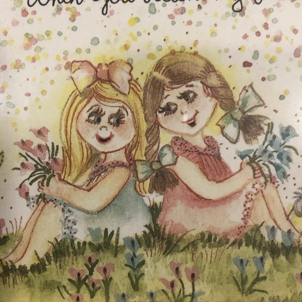 Sue Skeen “When We Became Friends”‎ Framed Print Fancy Gold Frame